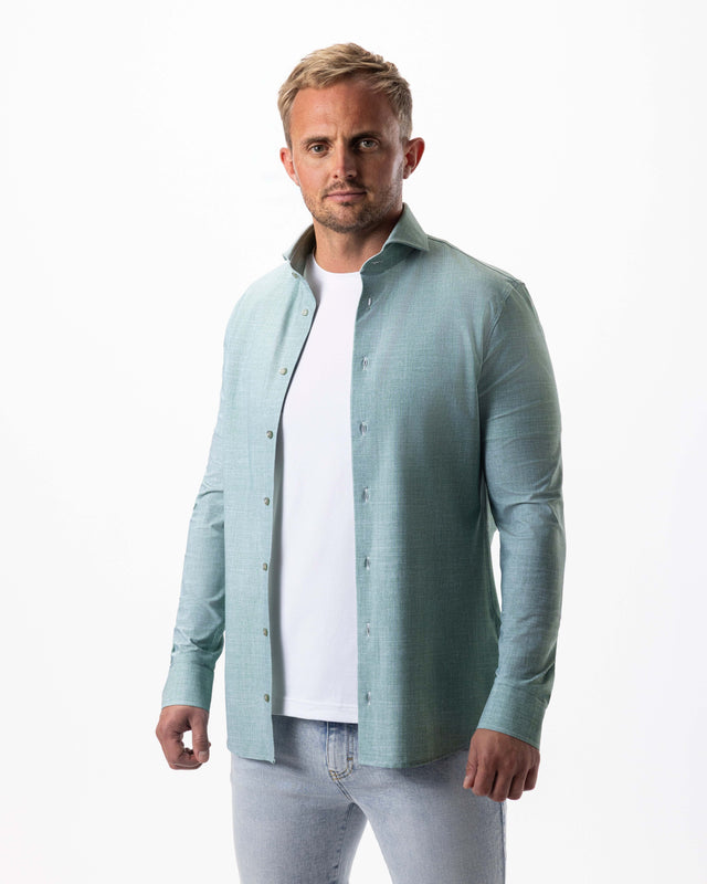 IOS SHIRT - MINT DENIM