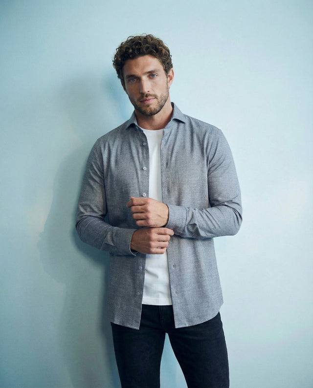 IOS SHIRT - LIGHT GRAY DENIM