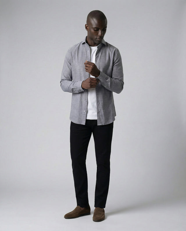 IOS SHIRT - LIGHT GRAY DENIM