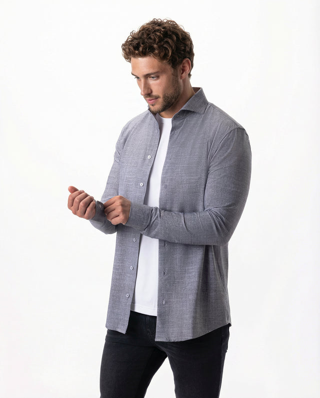 IOS SHIRT - LIGHT GRAY DENIM