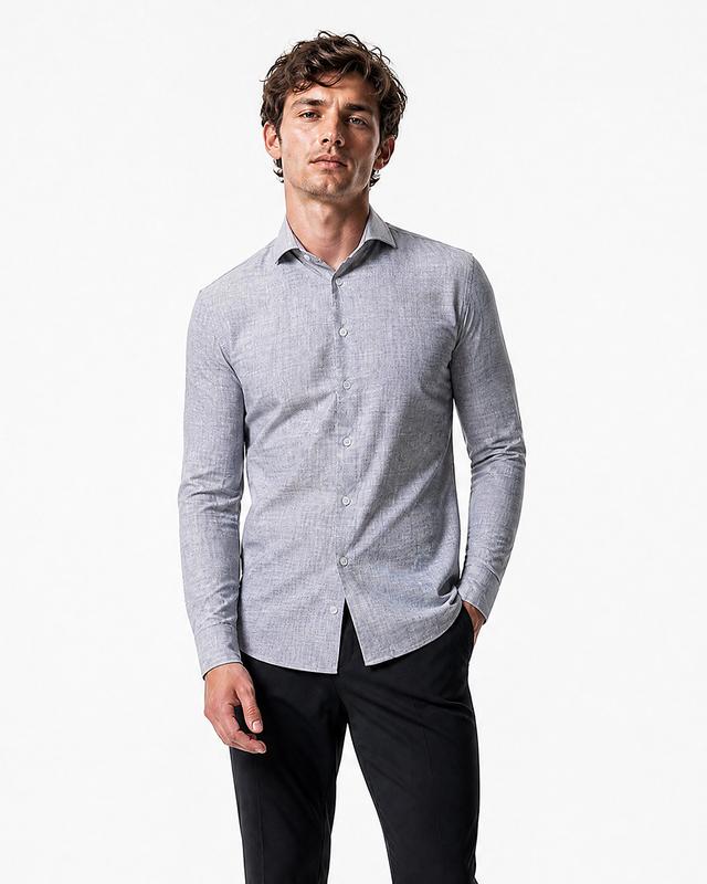 IOS SHIRT - LIGHT GRAY DENIM