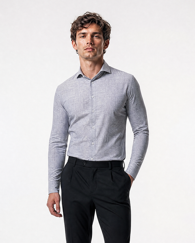 IOS SHIRT - LIGHT GRAY DENIM