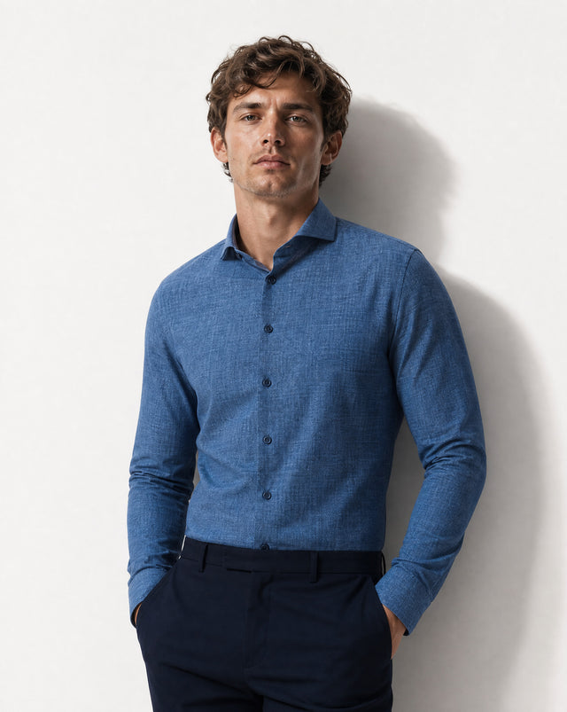 IOS SHIRT - GALAXY BLUE DENIM