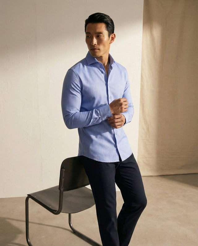 IOS SHIRT - LIGHTBLUE STRIPES