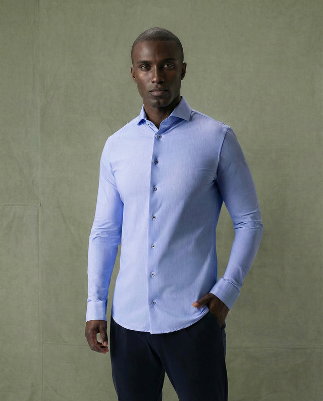 IOS SHIRT - LIGHTBLUE STRIPES