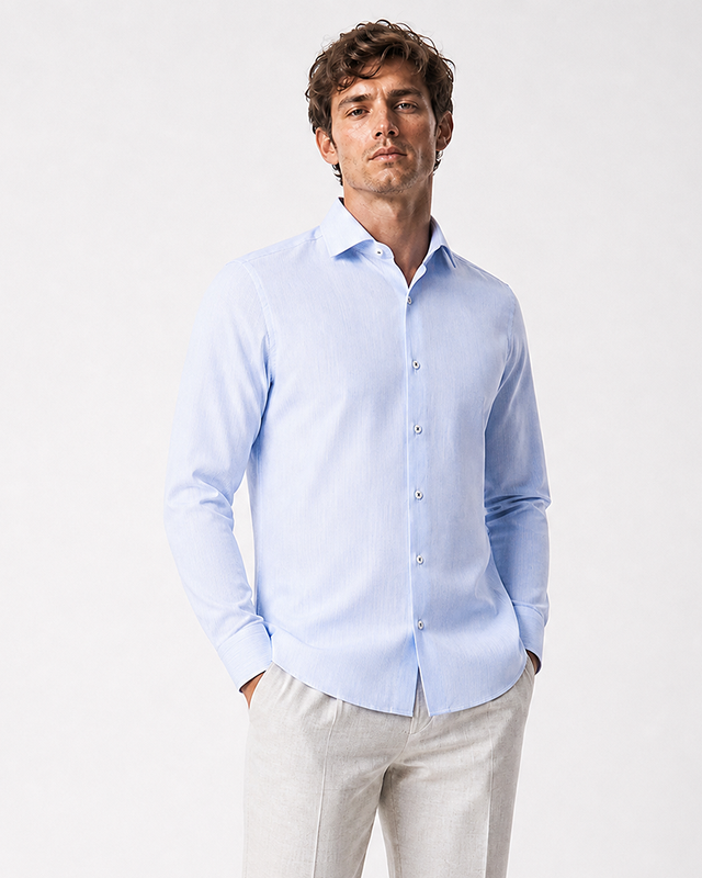 IOS SHIRT - LIGHTBLUE STRIPES