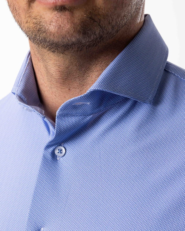 IOS SHIRT - BLUE MINIMAL