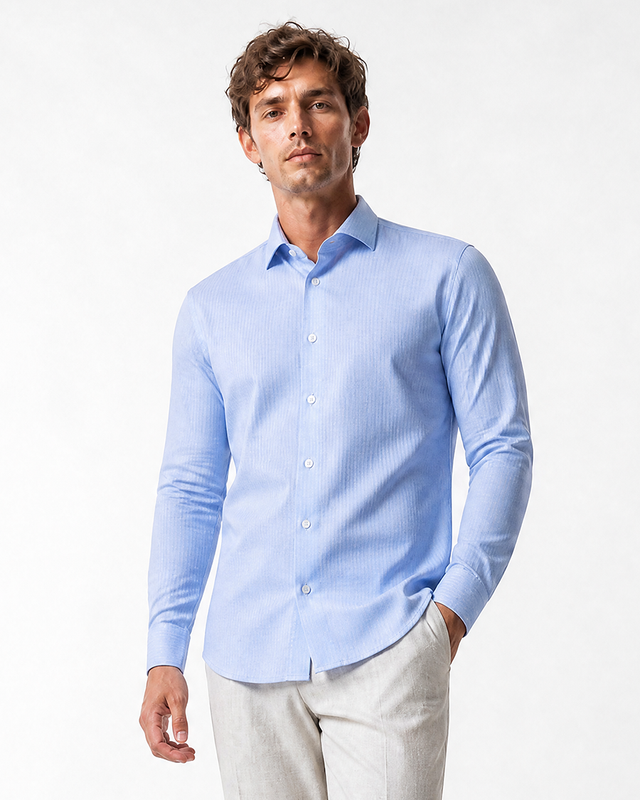 IOS SHIRT - BLUE MINIMAL