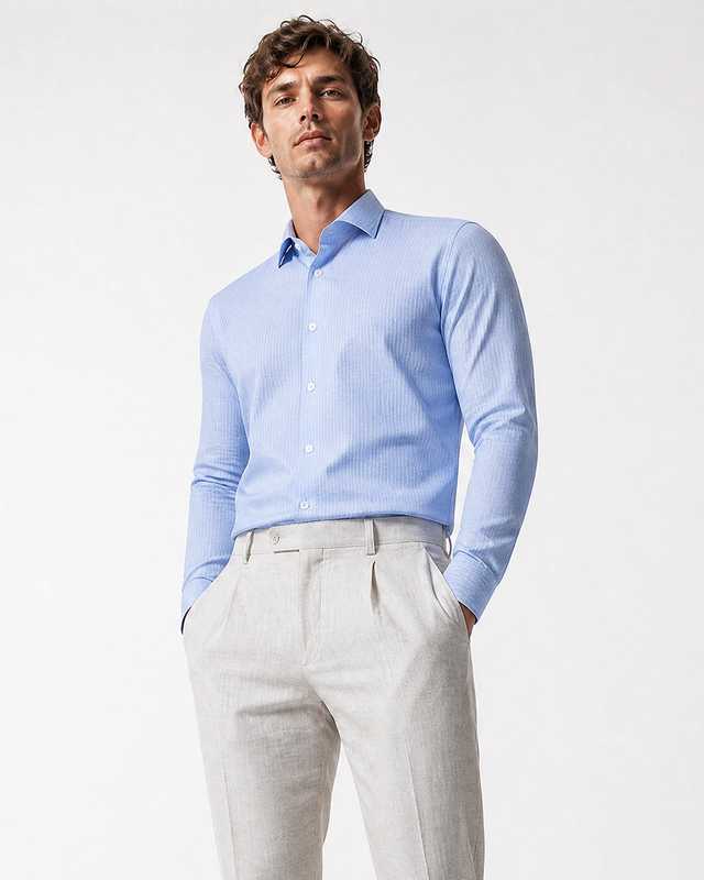 IOS SHIRT - BLUE MINIMAL