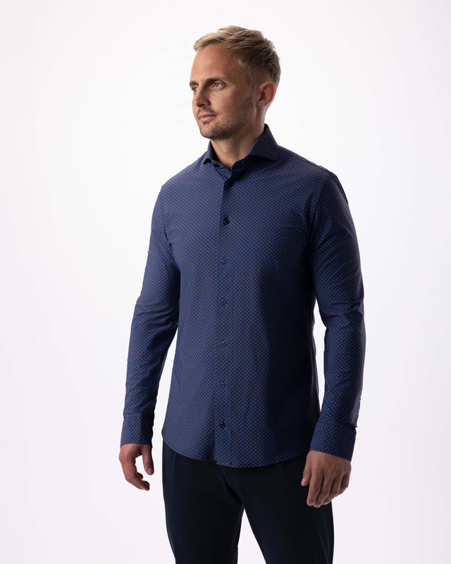 IOS SHIRT - NAVY ORNAMENT
