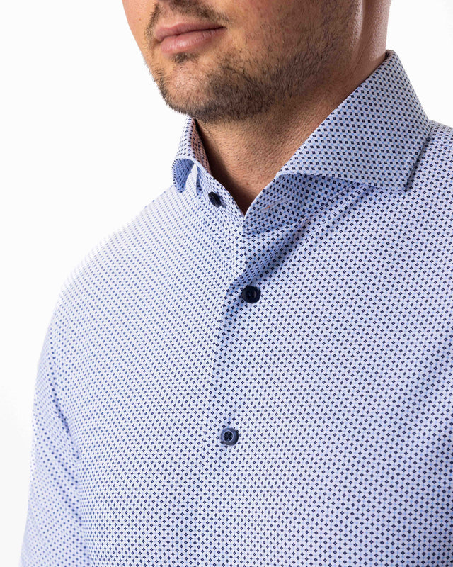 IOS SHIRT - OCEAN BLUE MINIMAL