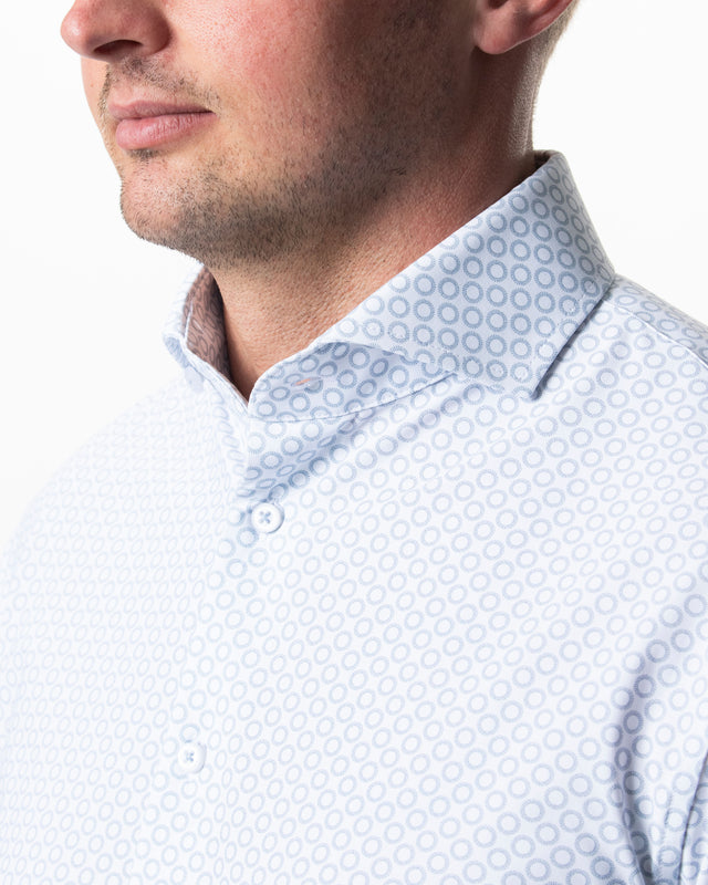 IOS SHIRT - ICE BLUE MINIMAL DESIGN