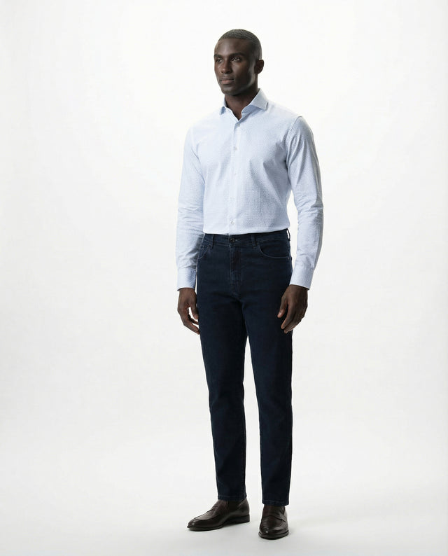 IOS SHIRT - ICE BLUE MINIMAL DESIGN