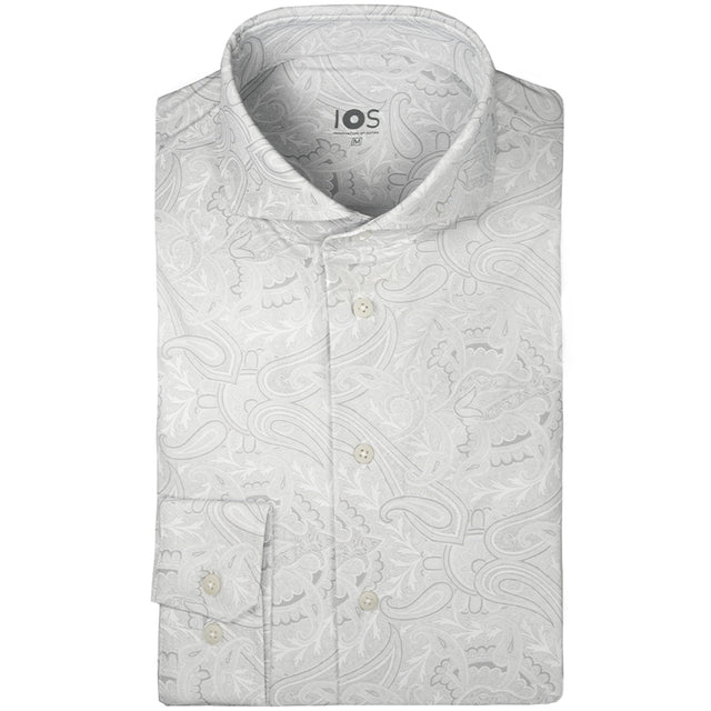 IOS SHIRT -  WHITE PAISLEY