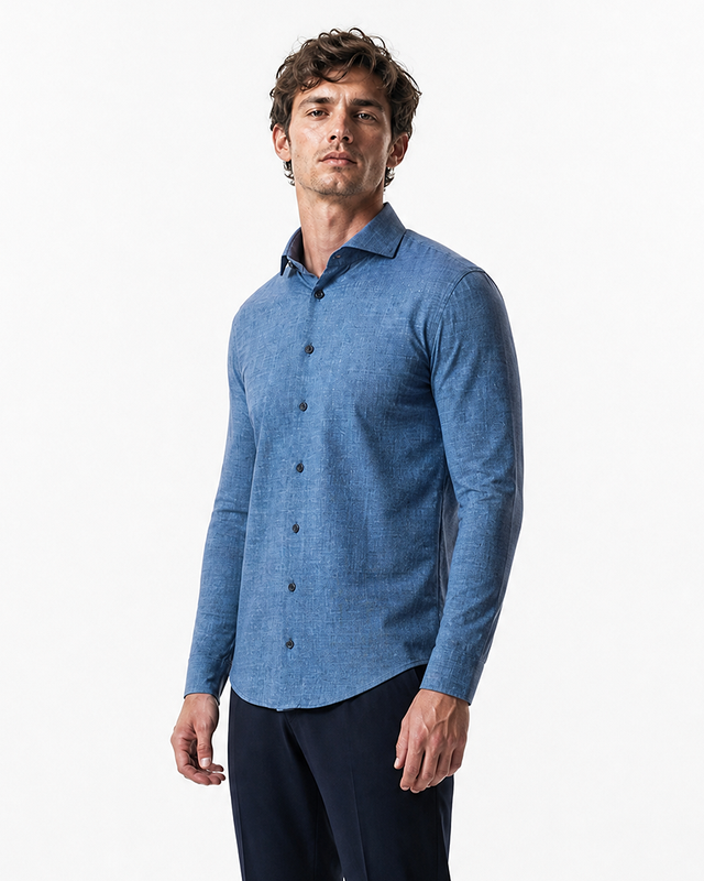 IOS SHIRT - GALAXY BLUE DENIM