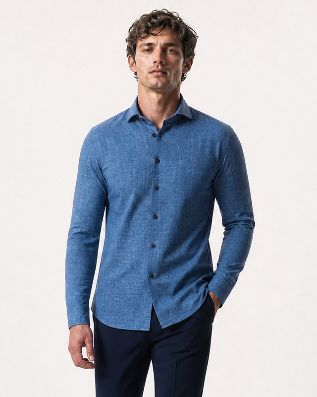 IOS SHIRT - GALAXY BLUE DENIM