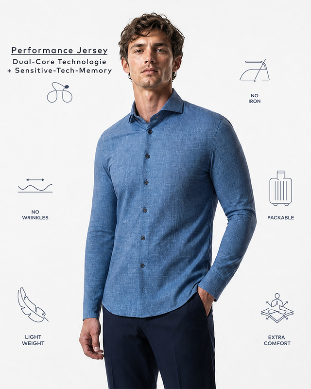 IOS SHIRT - GALAXY BLUE DENIM