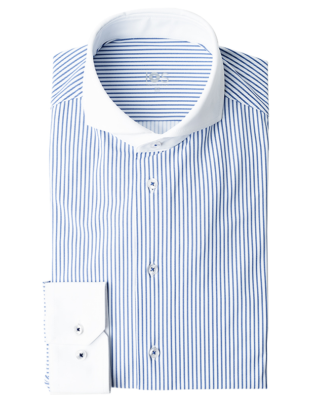 IOS SHIRT - STREIFEN KONTRAST-KRAGEN