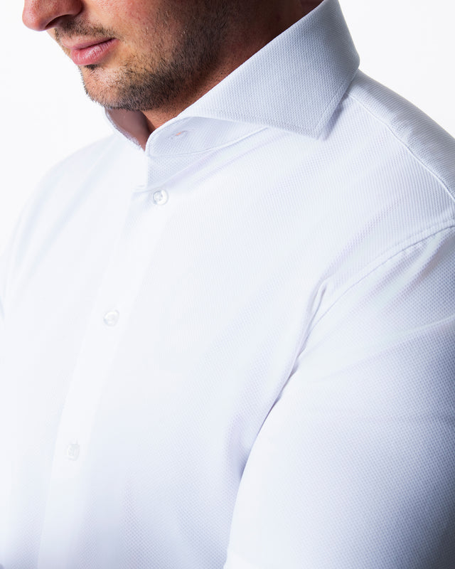 IOS SHIRT - WHITE PIQUÉ
