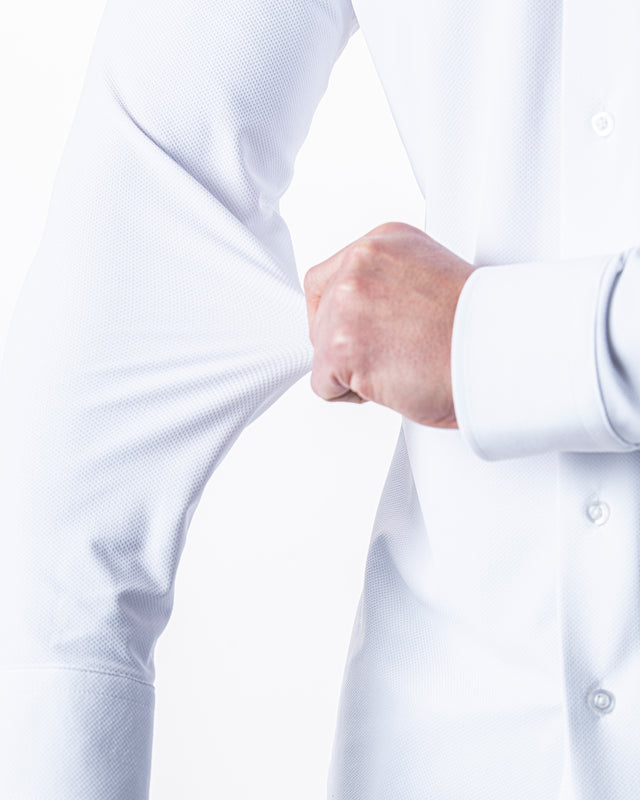 IOS SHIRT - WHITE PIQUÉ