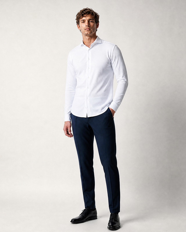 IOS SHIRT - WHITE PIQUÉ