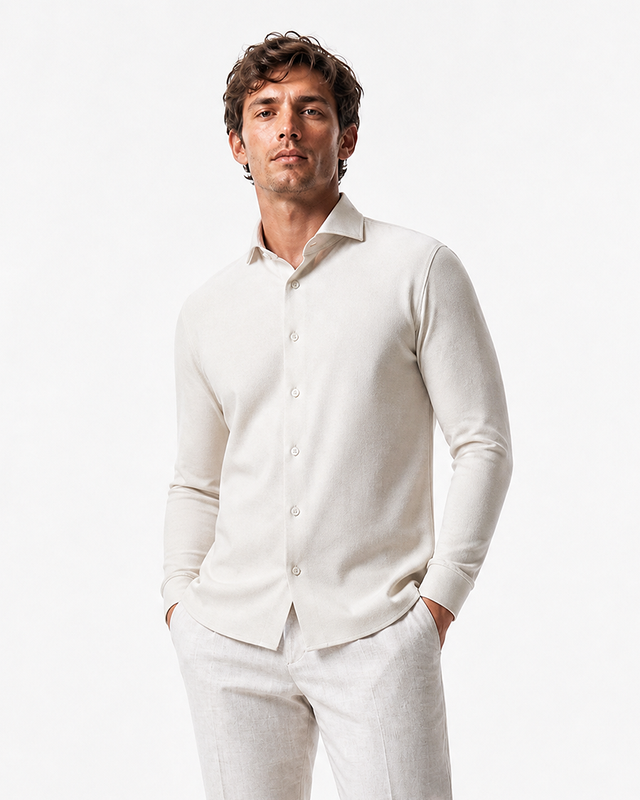 IOS SHIRT - SAND PIQUÉ