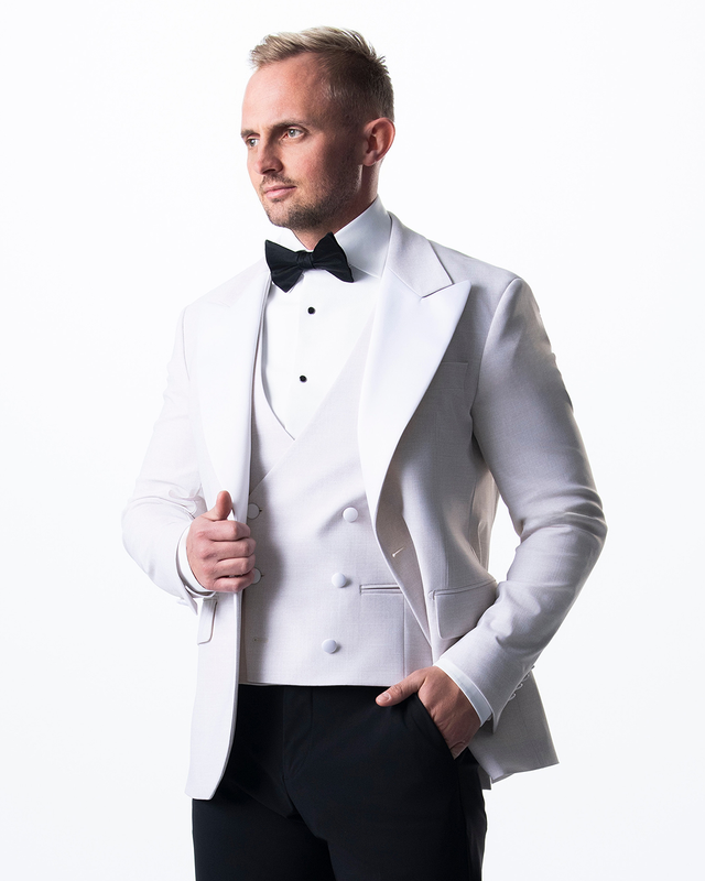 IOS SHIRT SMOKING - IVORY WHITE