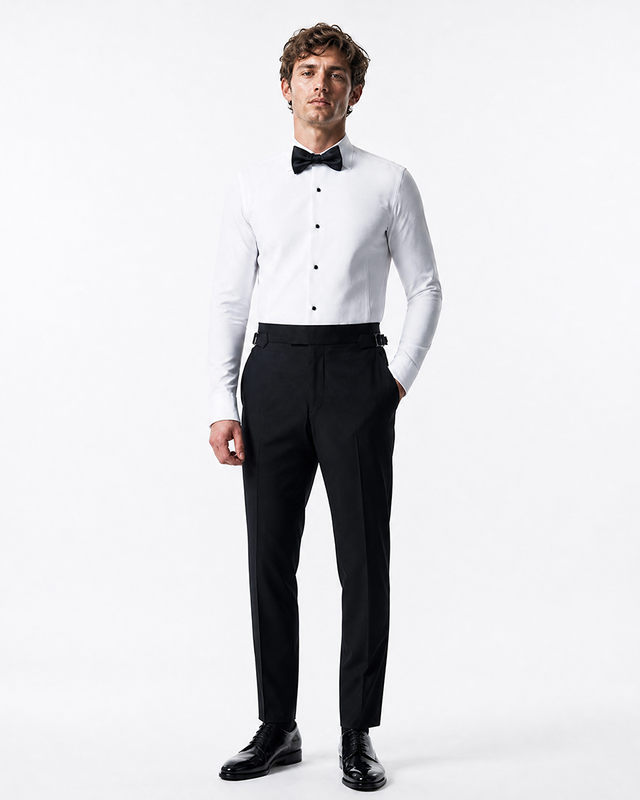IOS SHIRT SMOKING - IVORY WHITE
