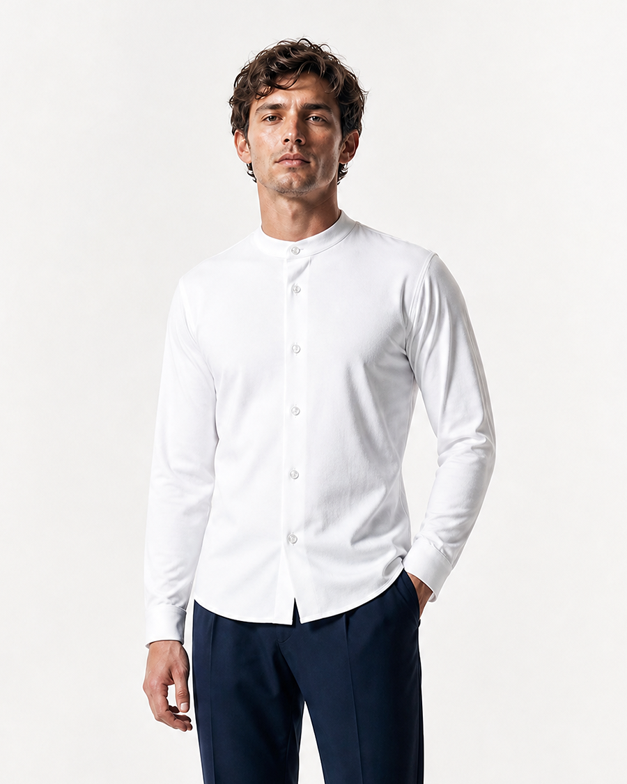 IOS SHIRT stand up - WHITE secret