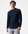 IOS SHIRT stand up - NAVY secret
