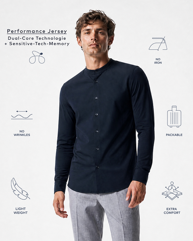 IOS SHIRT stood up - NAVY