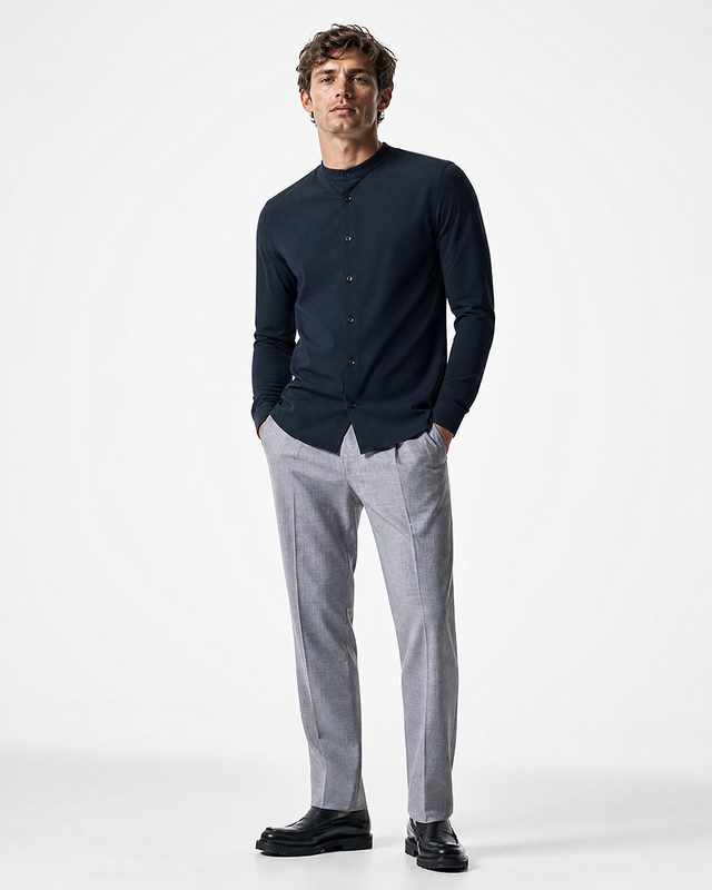 IOS SHIRT stood up - NAVY