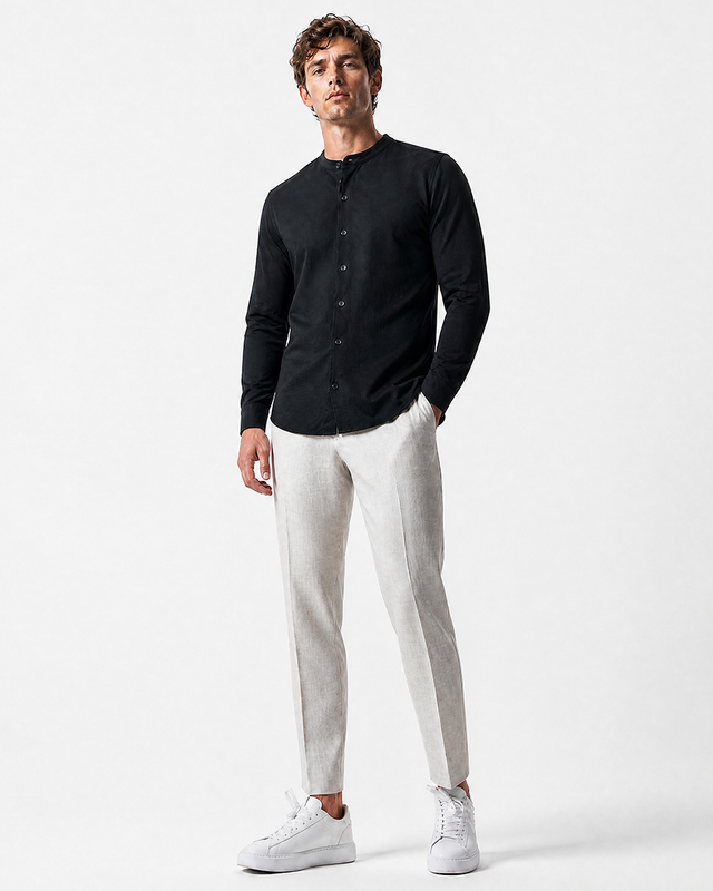 IOS SHIRT stand up - BLACK