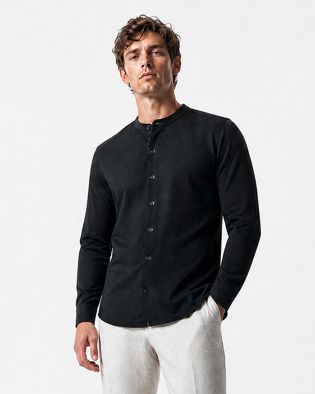 IOS SHIRT stand up - BLACK secret