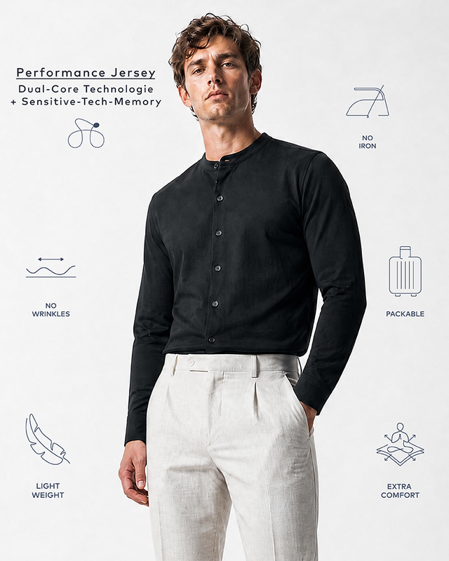 IOS SHIRT stand up - BLACK