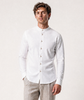 IOS SHIRT stand up - IVORY STRUCTRURED secret