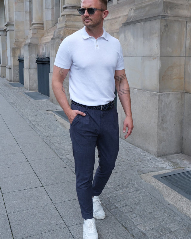 IOS PANTS modern - STEEL BLUE
