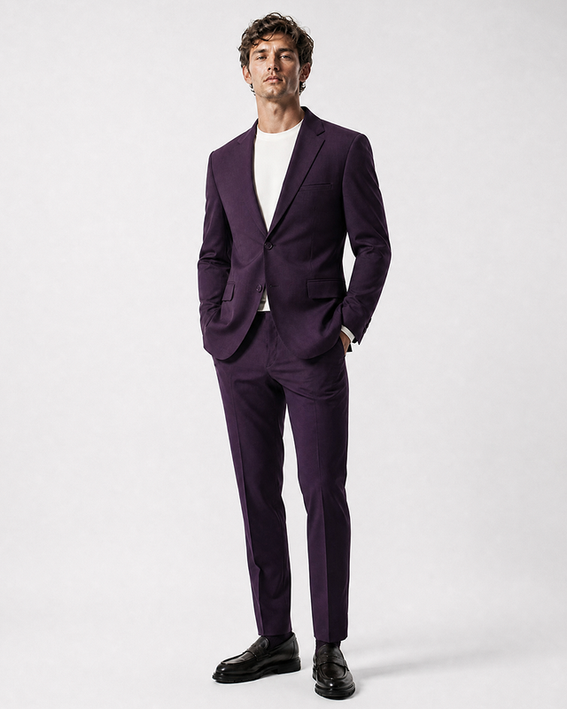 IOS PANTS classic - DARK LILA
