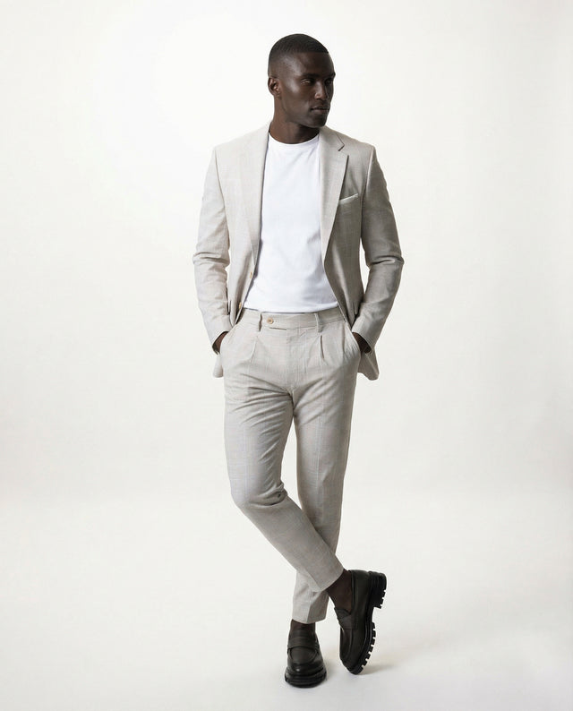 IOS JACKET - BEIGE KARO