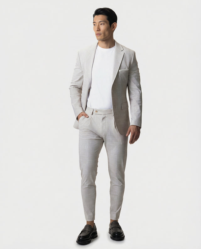 IOS JACKET - BEIGE KARO