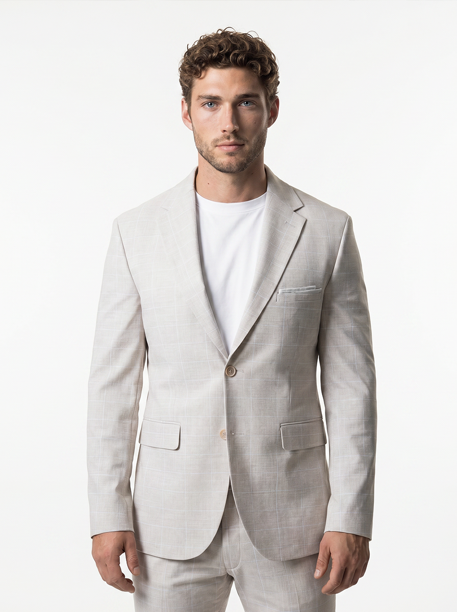 IOS JACKET - BEIGE KARO
