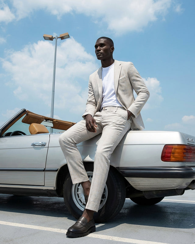 IOS JACKET - BEIGE KARO