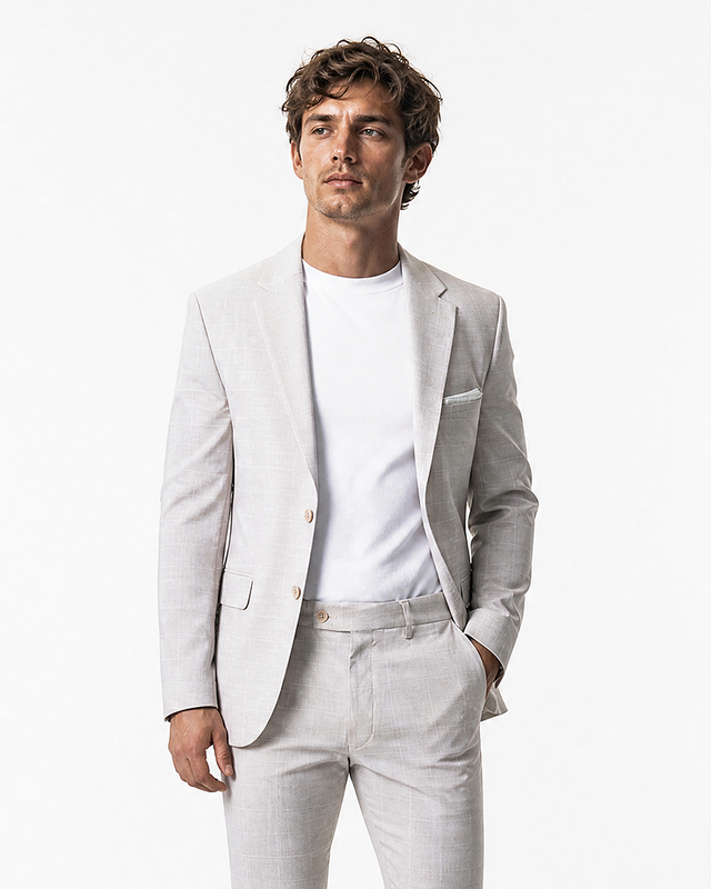 GIACCA IOS - BEIGE CHECK