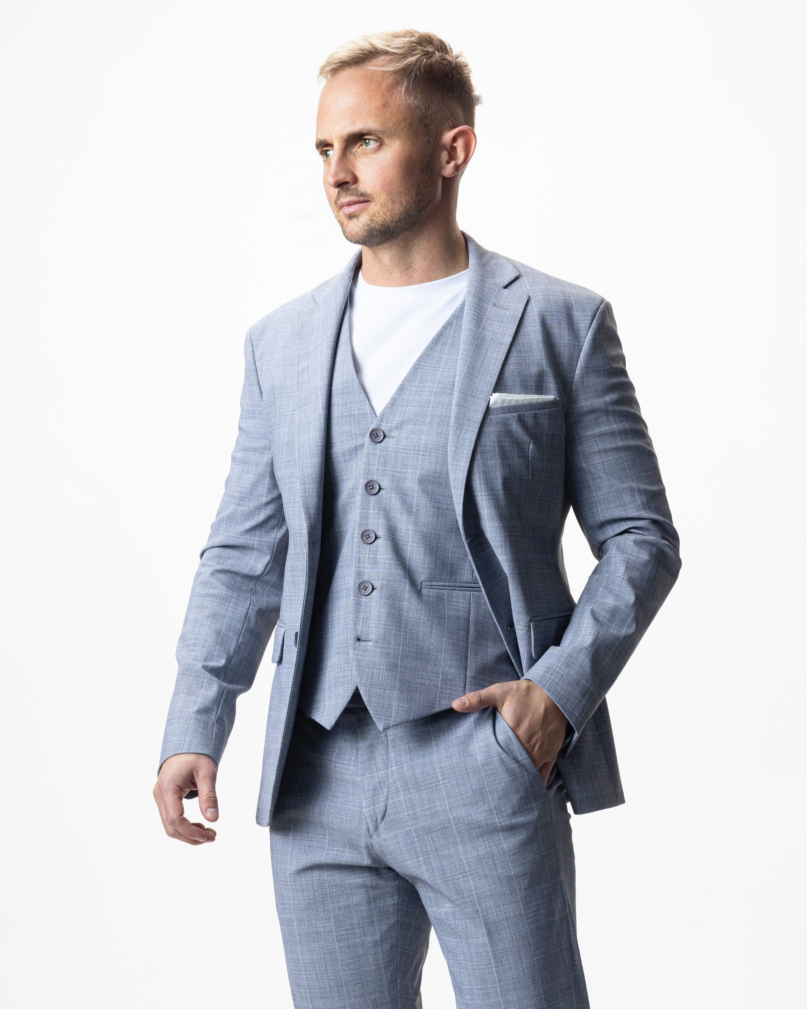 IOS JACKET - LIGHT GREY KARO