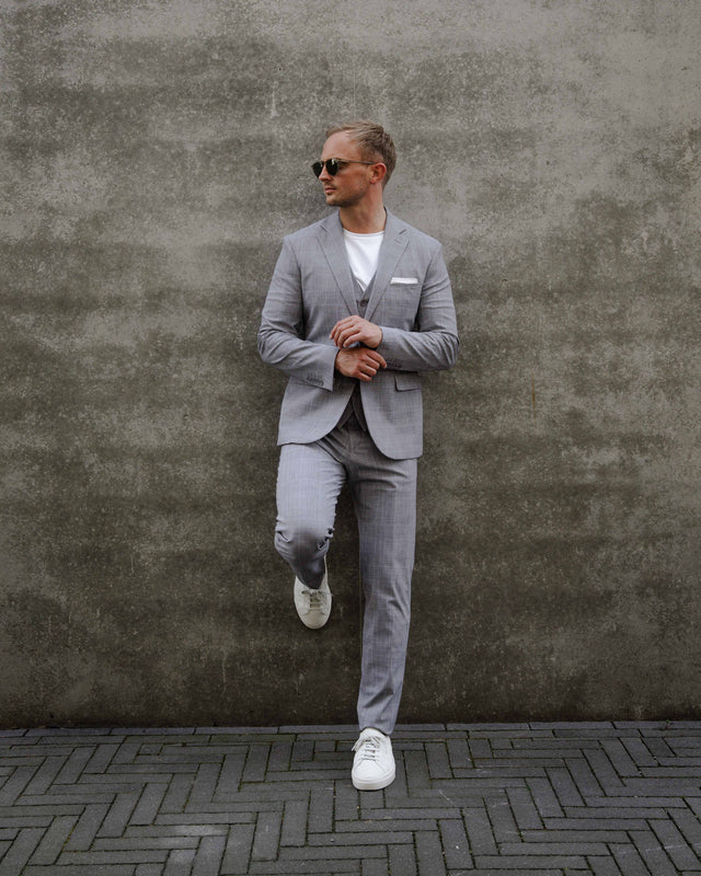 IOS JACKET - LIGHT GREY KARO