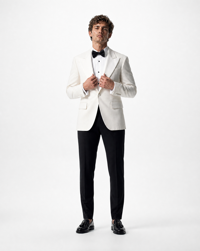 IOS SHIRT SMOKING - IVORY WHITE
