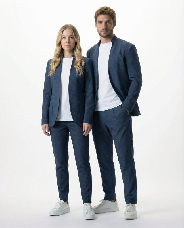 IOS JACKET clean - Unisex - STEEL BLUE