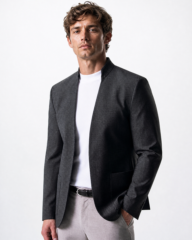 IOS JACKET czysty - CIEMNOSZARY