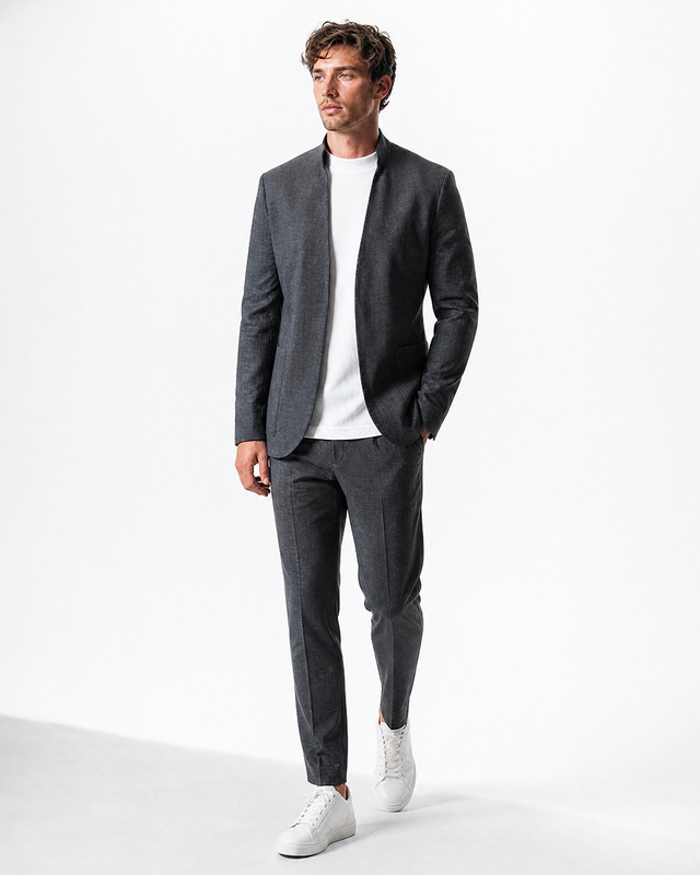 IOS JACKET czysty - CIEMNOSZARY