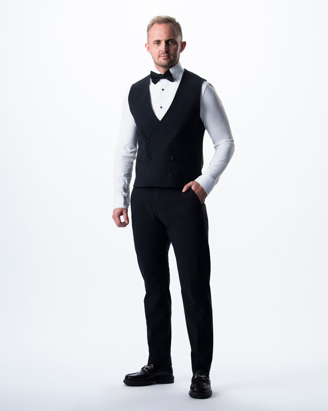 IOS VEST smoking - BLACK